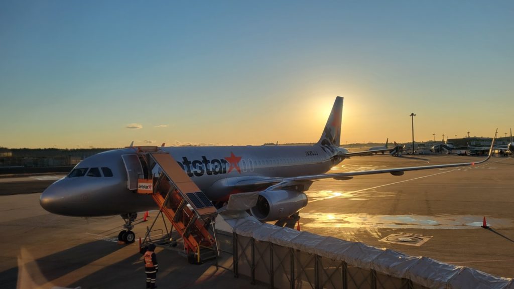 ジェットスタージャパンA320の様子