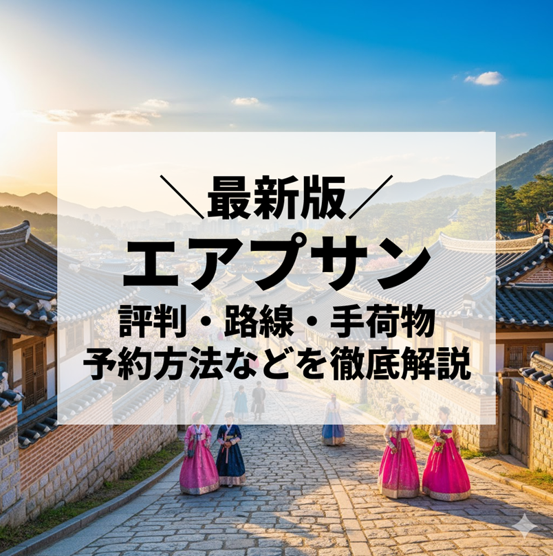 エアプサン徹底ガイド｜評判・路線・手荷物・予約方法まで完全解説【2025年最新版】