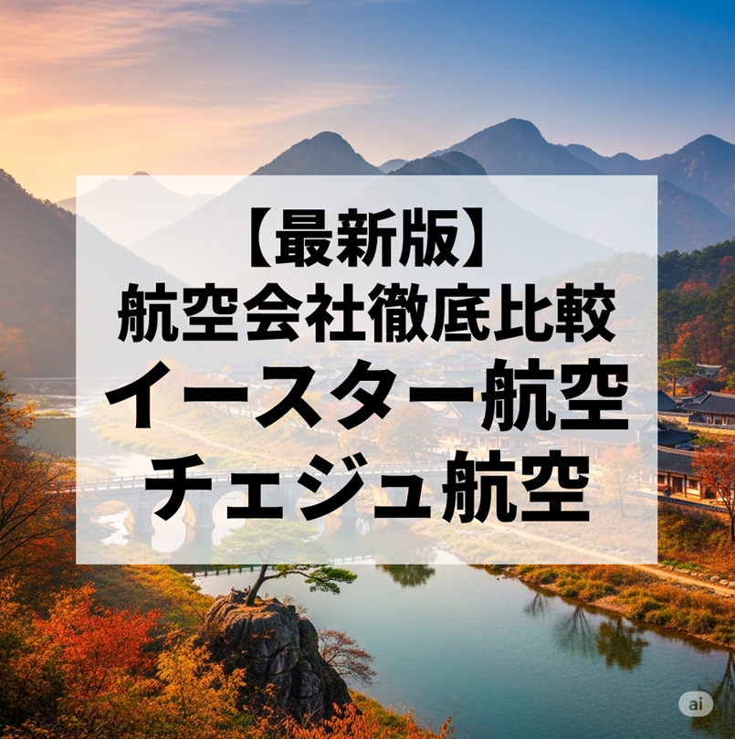 イースター航空とチェジュ航空どっちを選ぶ？料金・機材・利便性まで解説【2025年最新版】