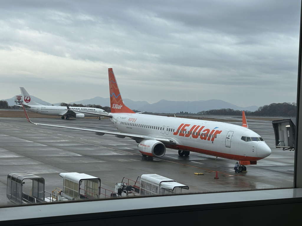 搭乗した機材の様子