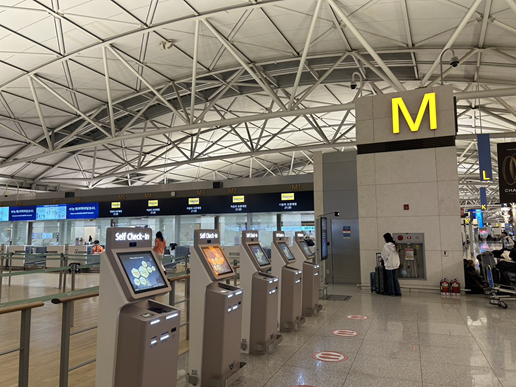 仁川国際空港のMカウンター