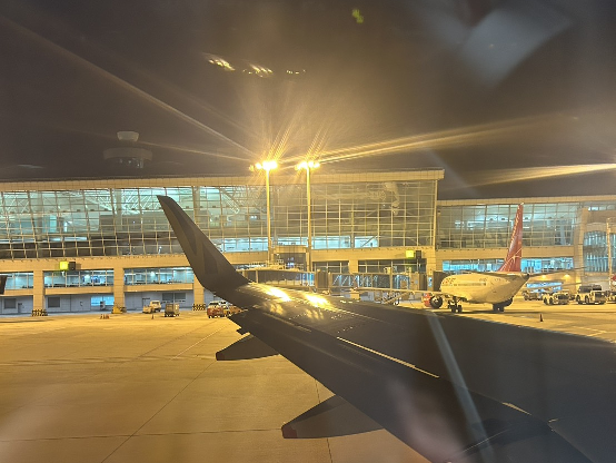 プッシュバック時の様子